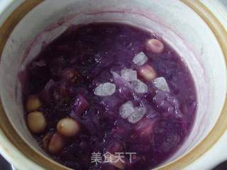 紫薯银耳莲子羹
