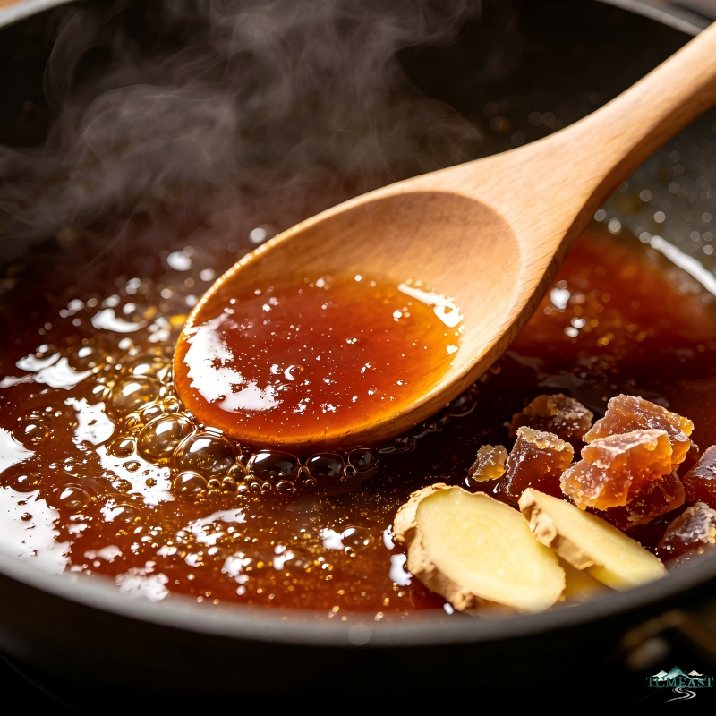 Ginger Juice Brown Sugar Glutinous Rice Cake (Ci Ba)