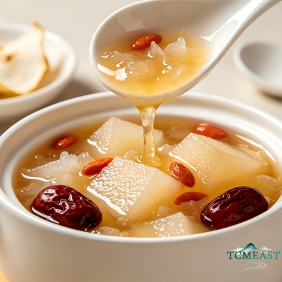 Tremella, Snow Pear and Lotus Seed Dessert Soup
