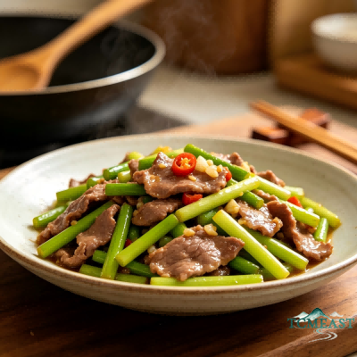 蒜薹炒羊肉