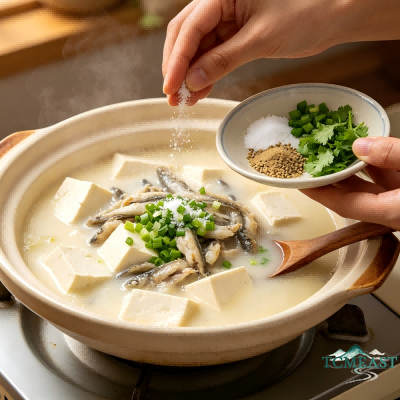 泥鳅煨豆腐