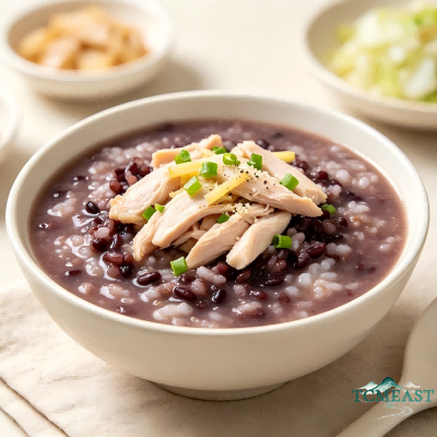 Black Rice and Chicken Porridge