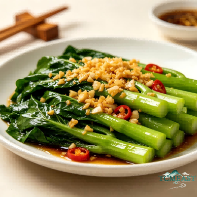 Stir-fried Water Spinach with Garlic
