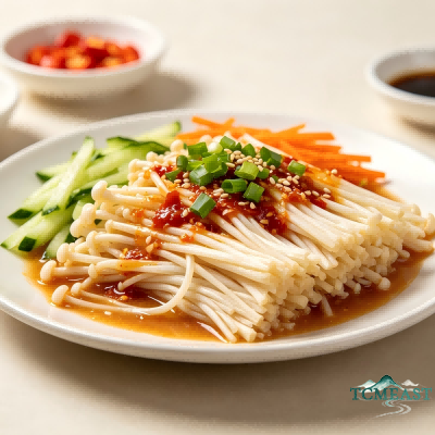 Cold Tossed Enoki Mushrooms