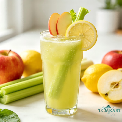 Apple, Lemon, and Celery Juice