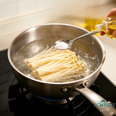 Cold Tossed Enoki Mushrooms