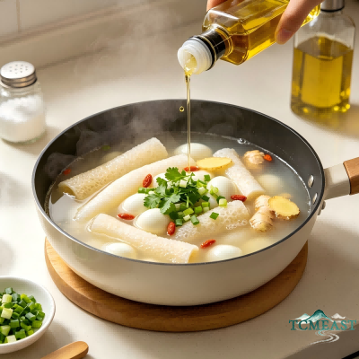 Quail Egg and Bamboo Fungus Soup