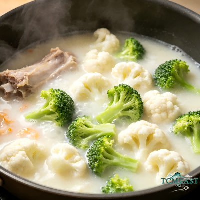 wo-Color Cauliflower Soup