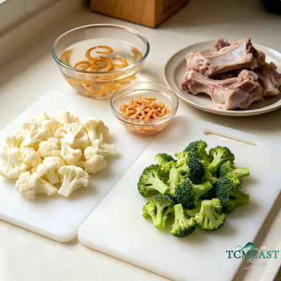 wo-Color Cauliflower Soup