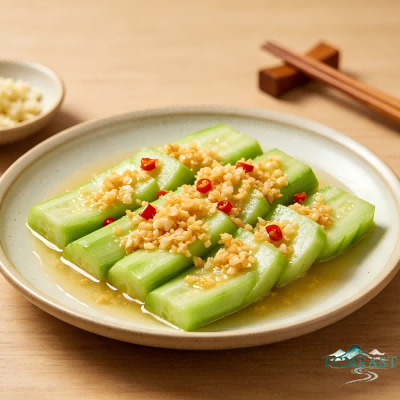 Stir-fried Loofah with Garlic
