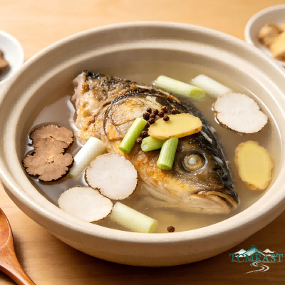 Chuanxiong and Baizhi Fish Head Soup