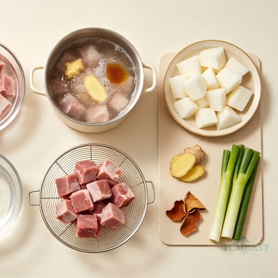 萝卜羊肉炖锅