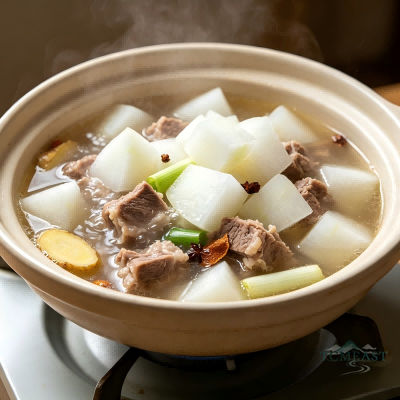萝卜羊肉炖锅