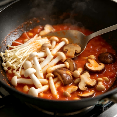 Tomato, Tofu and Mushroom Stew