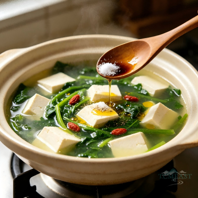 Spinach & Tofu Stew
