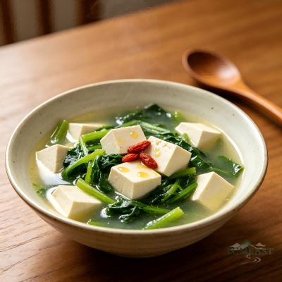 菠菜炖豆腐