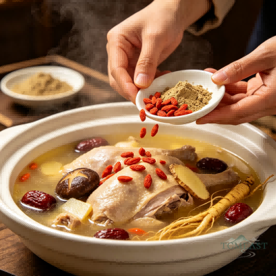 Panax Notoginseng (Sanqi) & Shiitake Mushroom Chicken Soup