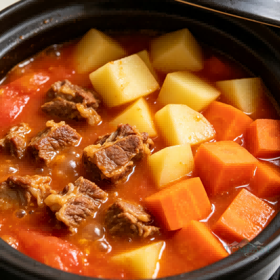 Tomato Beef Brisket Stew (Fānqié Niú Nǎn)