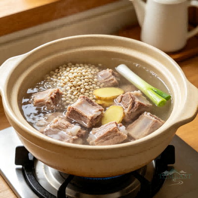 Winter Melon, Coix Seed & Pork Rib Soup