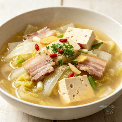 白菜炖冻豆腐
