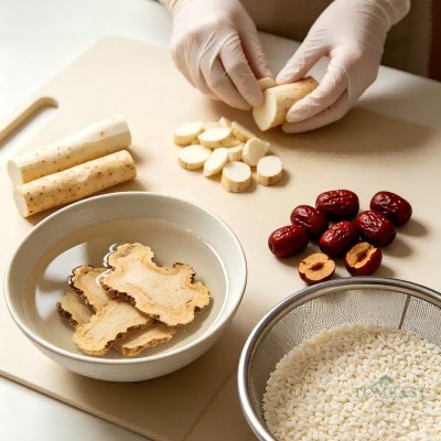 Atractylodes & Chinese Yam Congee (Baizhu Shanyao Zhou)