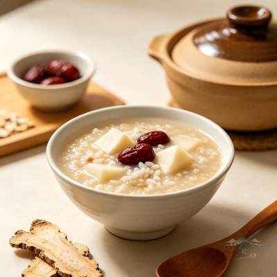 Atractylodes & Chinese Yam Congee (Baizhu Shanyao Zhou)