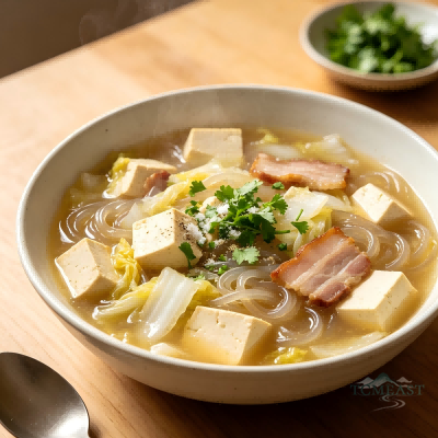 白菜粉条炖豆腐