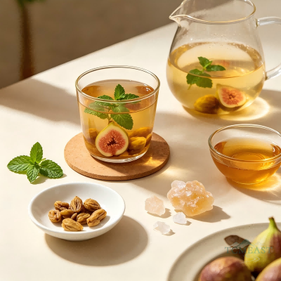 Dried Fig & Mint Tea (Wuhuaguo Bohe Cha)