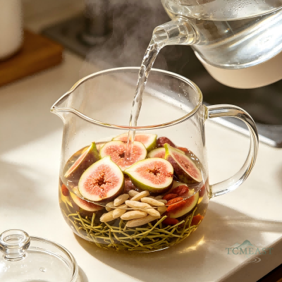 Dried Fig, Ophiopogon & Honeysuckle Tea (Wuhuaguo Maidong Jinyinhua Cha)
