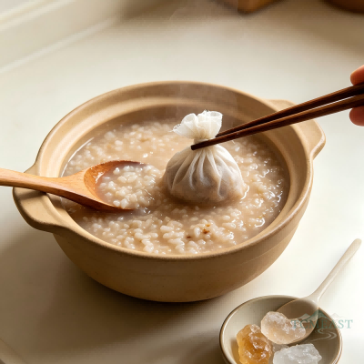 Jujube & Bamboo & Rush Congee (Zao Zhu Deng Xin Cao Zhou)