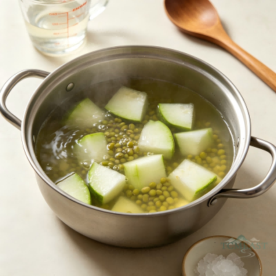 Watermelon Rind & Mung Bean Drink (Guapi Lüdou Yin)