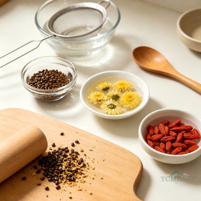 Chrysanthemum & Cassia Seed Tea (Ju Hua Jue Ming Zi Cha)