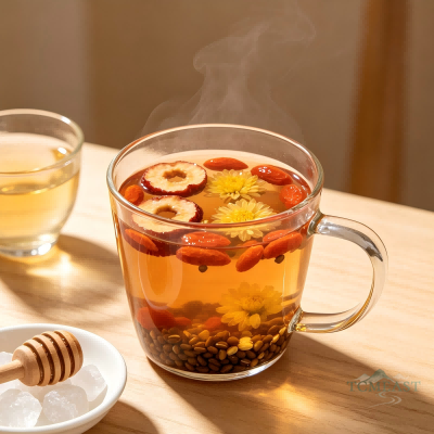 Chrysanthemum, Hawthorn & Cassia Seed Tea (Ju Zha Jue Ming Yin)
