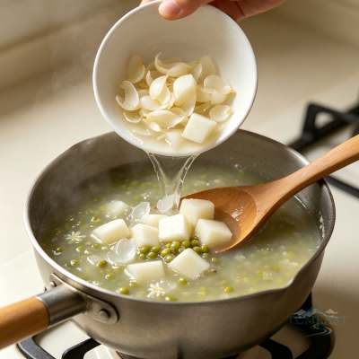 Lily Bulb, Mung Bean & Chinese Yam Thick Soup