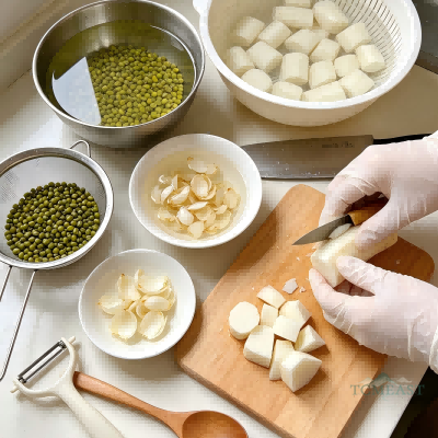 Lily Bulb, Mung Bean & Chinese Yam Thick Soup
