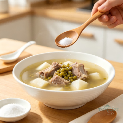 Chinese Yam, Pork Rib & Mung Bean Soup