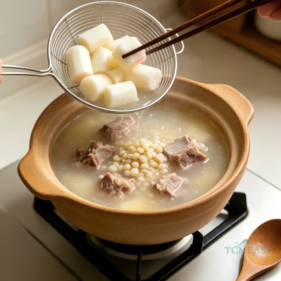 Coix Seed, Chinese Yam & Pork Rib Soup