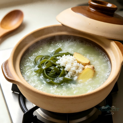 Seaweed & Winter Melon Congee (Haidai Donggua Zhou)